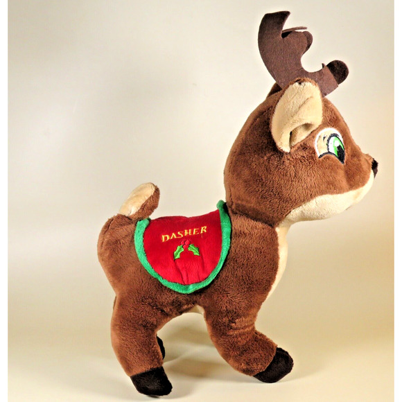 Reindeer Plush Lot of 3 Kellytoy Dancer 2017, Dasher 2015 Plush Stuffed Animals - Picture 14 of 16